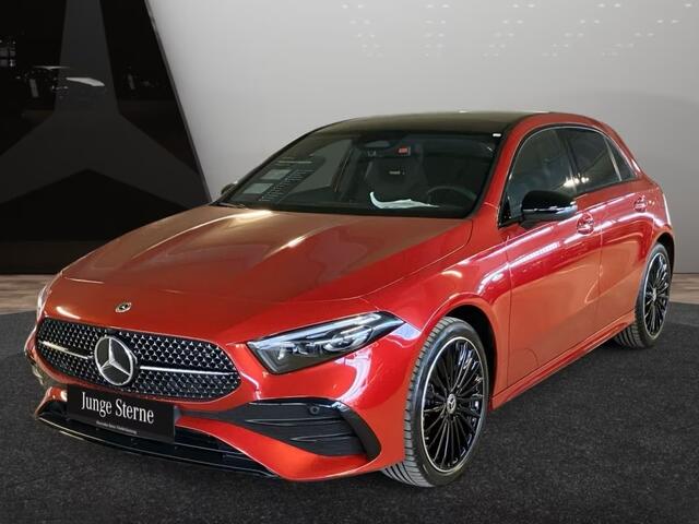 Mercedes-Benz A-KLASSE 250e AMG ** DESIGNO ROT ** NIGHT, PANORAMA, BURMESTER, 2-Zone CLIMA, 19-inch LMV, ** 1e EIG - UNFALLFREI ** ** INFORMEER OOK NAAR ONZE AANTREKKELIJKE FINANCIAL-LEASE TARIEVEN **