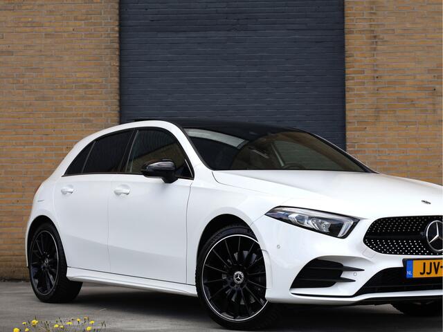 Mercedes-Benz A-KLASSE 250 e AMG Line Pano | Sfeerverlichting | ACC | Night Pack | 19" AMG Zwart