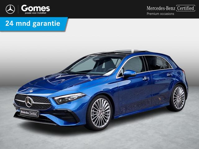 Mercedes-Benz A-KLASSE 180 Star Edition AMG | Panoramadak | Achteruitrijcamera | Sfeerverlichting | Stoelverwarming | Winter Pakket incl. Stuurwielverwarming | MULTIBEAM LED Koplampen | Dodehoekassistentie | Elektrisch Inklapbare Buitenspiegels | Parkeersensoren Rondom | Keyless-GO | Privacy Glas Achter