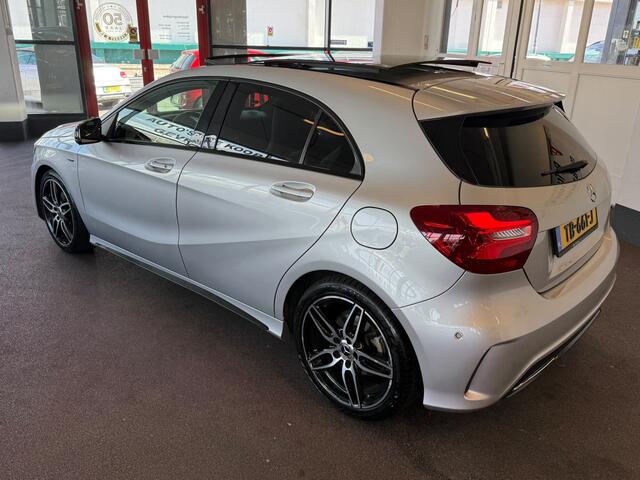 Mercedes-Benz A-KLASSE 180 AMG White Art | Automaat | Panoramadak | Achteruitrijcamera | Origineel Nederlands | Cruise control | Climate control | Adaptief onderstel | 18''INCH AMG | Navigatie