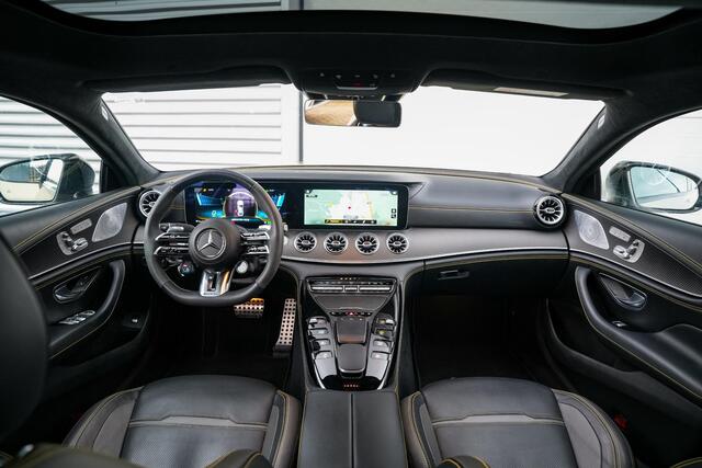 Mercedes-Benz AMG-GT 53 AMG Edition Magno Gold Panodak Burmester Memory Stoelventilatie Widescreen 360 Camera