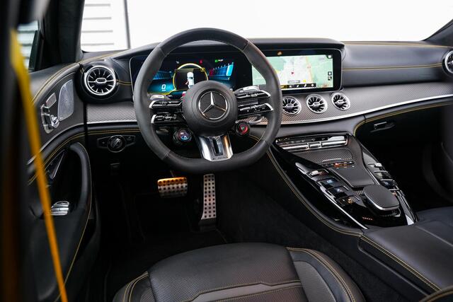 Mercedes-Benz AMG-GT 53 AMG Edition Magno Gold Panodak Burmester Memory Stoelventilatie Widescreen 360 Camera