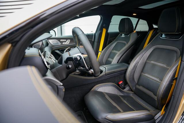 Mercedes-Benz AMG-GT 53 AMG Edition Magno Gold Panodak Burmester Memory Stoelventilatie Widescreen 360 Camera