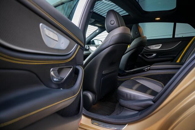 Mercedes-Benz AMG-GT 53 AMG Edition Magno Gold Panodak Burmester Memory Stoelventilatie Widescreen 360 Camera