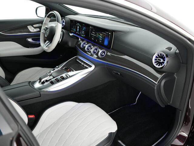 Mercedes-Benz AMG-GT 4-Door Coupé 43AMG 367pk 4MATIC+ Premium Plus |dealer odnerhouden|manufaktur|panoramadak|Burmester|head-up display|massage|memory|Stoelverwarming & verkoeling|360°-camera|Apple Carplay|sfeerverlichting|carbon interieur|