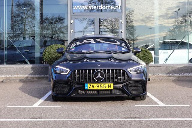 Mercedes-Benz AMG-GT 4-Door Coupe AMG 53 4MATIC+ Premium Plus I Performance stoelen I Achteras besturing I Luchtvering I Schuifdak I 360 camera I Distronic I Burmester I Head-up I Carbon pakket I I Nederlandse auto I 4 zitter I 1e eigenaar I Bruin leder I BTW auto I