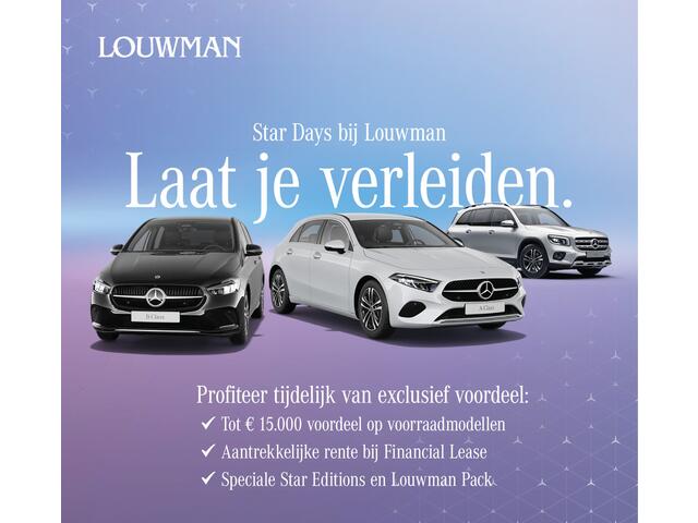 Mercedes-Benz B-KLASSE 180 Star Edition AMG Line | Nightpakket | Dodehoekassistent | Keyless-Go comfortpakket | Draadloos oplaadsysteem voor Smartphone | USB-pakket plus | Sfeerverlichting | Parkeerpakket met achteruitrijcamera |