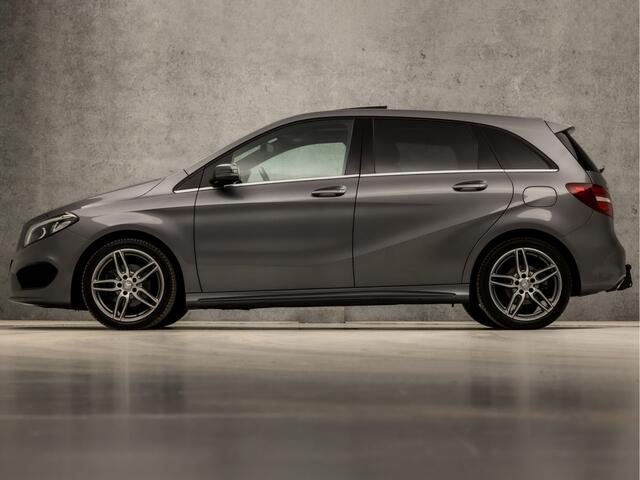Mercedes-Benz B-KLASSE 180 AMG Sport Automaat (PANORAMADAK, GROOT NAVI, SFEERVERLICHTING, RODE GORDELS, LEDER/ALCANTARA, SPORTSTOELEN, GETINT GLAS, TREKHAAK, NIEUWSTAAT)