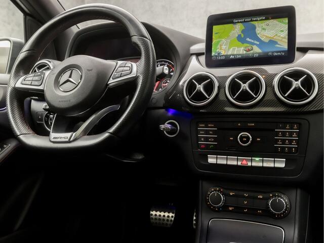 Mercedes-Benz B-KLASSE 180 AMG Sport Automaat (PANORAMADAK, GROOT NAVI, SFEERVERLICHTING, RODE GORDELS, LEDER/ALCANTARA, SPORTSTOELEN, GETINT GLAS, TREKHAAK, NIEUWSTAAT)
