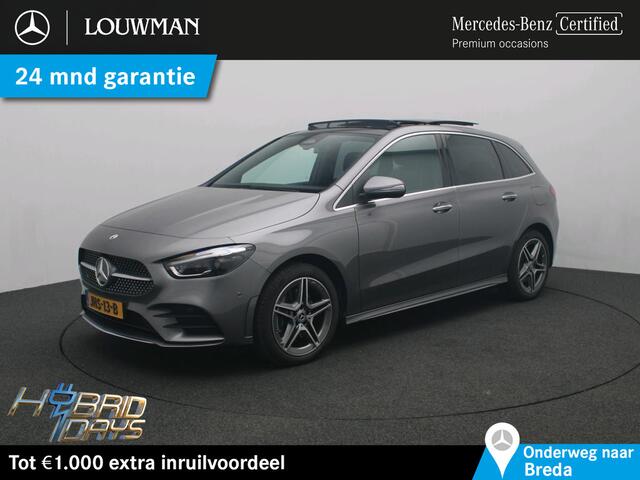 Mercedes-Benz B-KLASSE 250 e Business Solution AMG AMG Line | Panorama Schuif-Kanteldak | Parkeerpakket met achteruitrijcamera | Sfeerverlichting | EASY PACK achterklep | MultiBeam Ledkoplampen. Inclusief 24 maanden MB Certified garantie voor Europa.