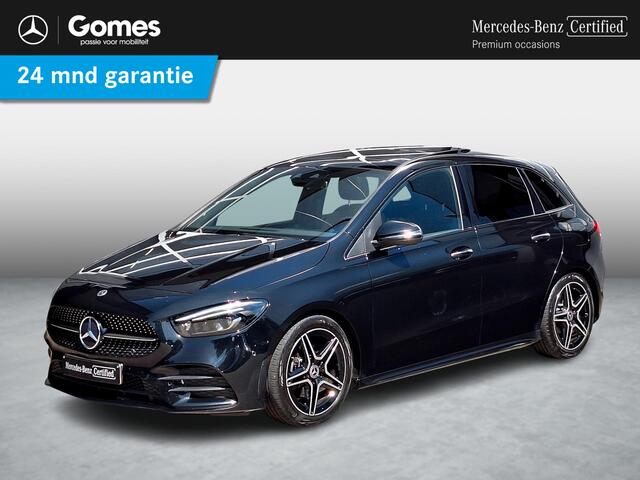 Mercedes-Benz B-KLASSE 180 Business Solution AMG | Panoramadak | Trekhaak Afneembaar | Night Pakket | Achteruitrijcamera | Memory Pakket | Sfeerverlichting | Stoelverwarming | Advanced Sound System | Dodehoekassistentie | Multibeam LED | Keyless-GO | Elektrisch Bedienbare Achte