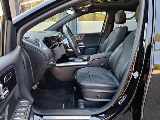 Mercedes-Benz B-KLASSE 180 Business Solution AMG | Panoramadak | Trekhaak Afneembaar | Night Pakket | Achteruitrijcamera | Memory Pakket | Sfeerverlichting | Stoelverwarming | Advanced Sound System | Dodehoekassistentie | Multibeam LED | Keyless-GO | Elektrisch Bedienbare Achte
