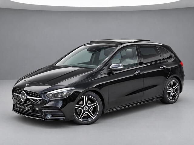 Mercedes-Benz B-KLASSE 180 Business Solution AMG | Panoramadak | Trekhaak Afneembaar | Night Pakket | Achteruitrijcamera | Memory Pakket | Sfeerverlichting | Stoelverwarming | Advanced Sound System | Dodehoekassistentie | Multibeam LED | Keyless-GO | Elektrisch Bedienbare Achterklep