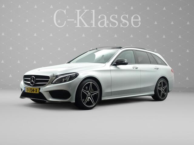 Mercedes-Benz C-KLASSE Estate 180 AMG Night Edition Aut- Panodak I Xenon Led I Sfeerverlichting I Burmester I Stoelverwarming I Keyless