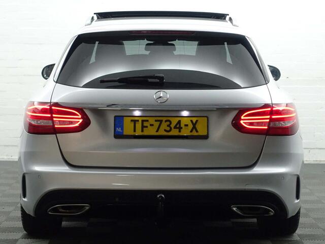 Mercedes-Benz C-KLASSE Estate 180 AMG Night Edition Aut- Panodak I Xenon Led I Sfeerverlichting I Burmester I Stoelverwarming I Keyless