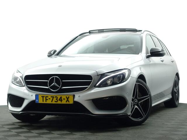 Mercedes-Benz C-KLASSE Estate 180 AMG Night Edition Aut- Panodak I Xenon Led I Sfeerverlichting I Burmester I Stoelverwarming I Keyless