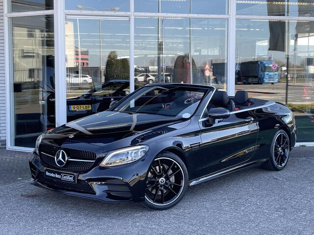 Mercedes-Benz C-KLASSE Cabrio 180 AMG | Premium Plus | Night Pakket | 360° Camera | Burmester | Memorystoelen Verwarmd | Sfeerverlichting