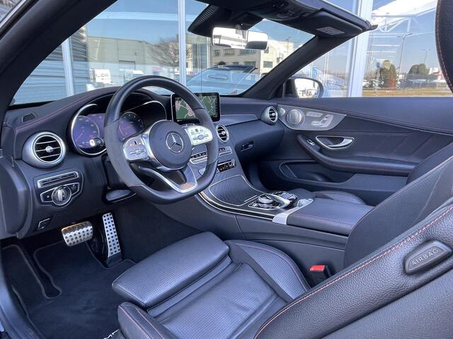 Mercedes-Benz C-KLASSE Cabrio 180 AMG | Premium Plus | Night Pakket | 360° Camera | Burmester | Memorystoelen Verwarmd | Sfeerverlichting