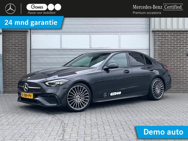 Mercedes-Benz C-KLASSE 180 AMG Line | Night Pakket | Apple CarPlay | Android Auto | Sfeerverlichting | Stoelverwarming | Achteruitrijcamera | Elektrisch Inklapbare Buitenspiegels