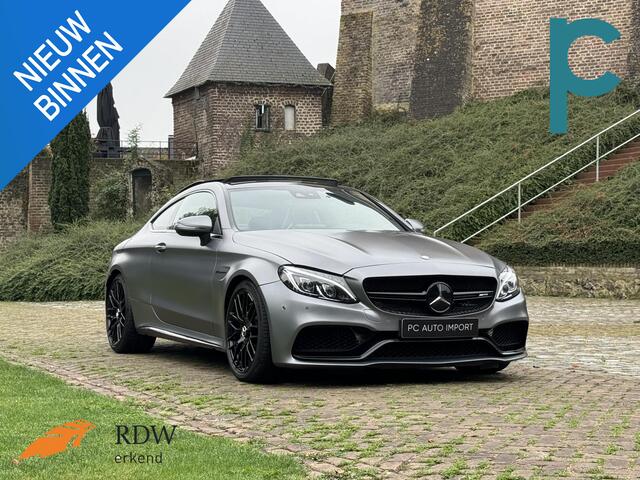 Mercedes-Benz C-KLASSE Coupé AMG 63 S Edition 1 Ceramic AMG Performance Seat Pano Burmester Selenietgrijs Magno