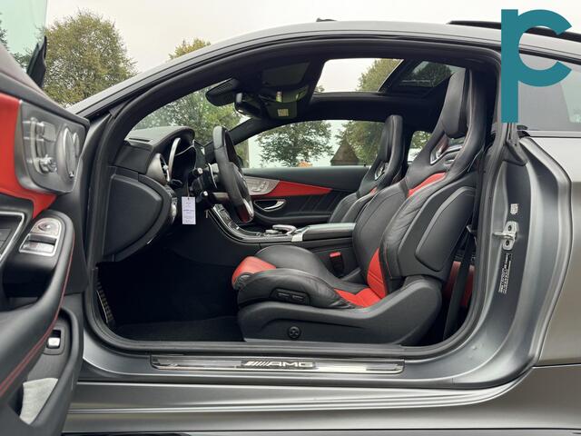 Mercedes-Benz C-KLASSE Coupé AMG 63 S Edition 1 Ceramic AMG Performance Seat Pano Burmester Selenietgrijs Magno