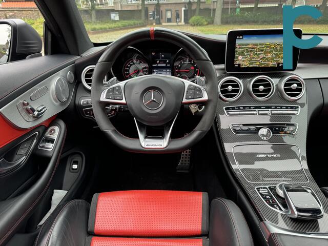 Mercedes-Benz C-KLASSE Coupé AMG 63 S Edition 1 Ceramic AMG Performance Seat Pano Burmester Selenietgrijs Magno