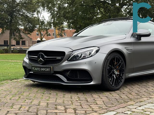 Mercedes-Benz C-KLASSE Coupé AMG 63 S Edition 1 Ceramic AMG Performance Seat Pano Burmester Selenietgrijs Magno