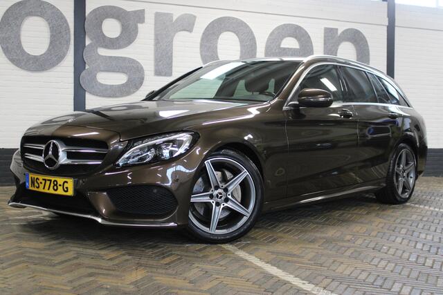 Mercedes-Benz C-KLASSE Estate 180 AMG Sport Edition | Incl. 12 maanden garantie | Automaat | Afneembare trekhaak | Navigatie | Cruise control | Climate control | Vol leder | Stoelverwarming | Zwarte hemel | 18'' LM | Parkeersensoren |