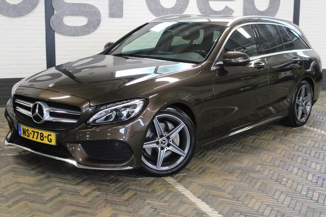 Mercedes-Benz C-KLASSE Estate 180 AMG Sport Edition | Incl. 12 maanden garantie | Automaat | Afneembare trekhaak | Navigatie | Cruise control | Climate control | Vol leder | Stoelverwarming | Zwarte hemel | 18'' LM | Parkeersensoren |