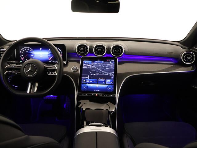 Mercedes-Benz C-KLASSE Estate 180 AMG-Line | Night-pakket | Panoramadak | Burmester Sound | Dodehoek Ass. | Stoelverwarming | Parkeersensoren + achtercamera Inclusief 24 maanden MB Certified garantie voor Europa.