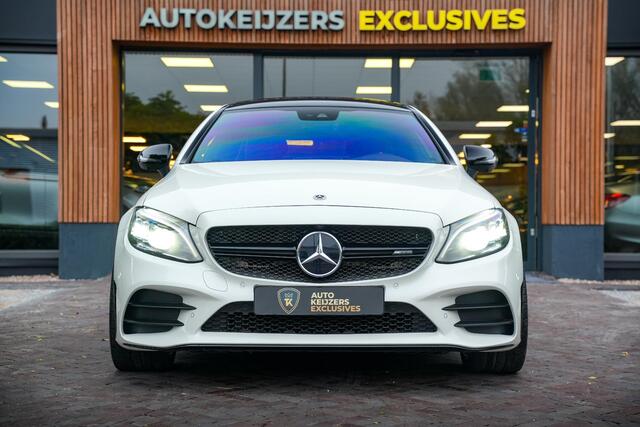 Mercedes-Benz C-KLASSE Coupé AMG 43 4MATIC Panodak Burmester Schaalstoelen Ambient Keyless 360 Cam