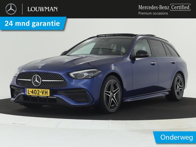 Mercedes-Benz C-KLASSE Estate 200 Launch Edition AMG Line | Panoramadak | 5 spaaks lichtmetalen velgen | Navigatie | Parking support met camera | Inclusief 24 maanden MB Certified garantie voor Europa.