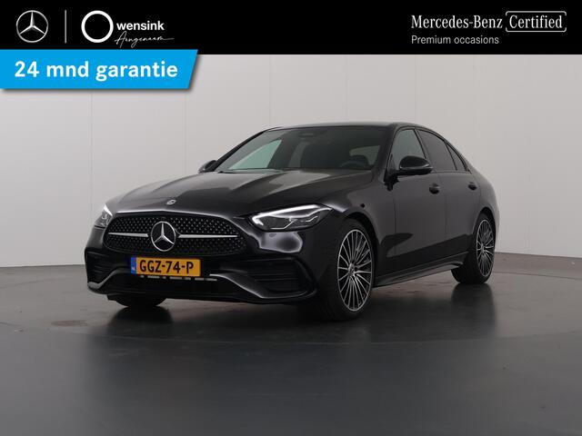 Mercedes-Benz C-KLASSE 180 AMG Line 19 inch LM velgen | Panoramadak | memory pakket | Led verlichting