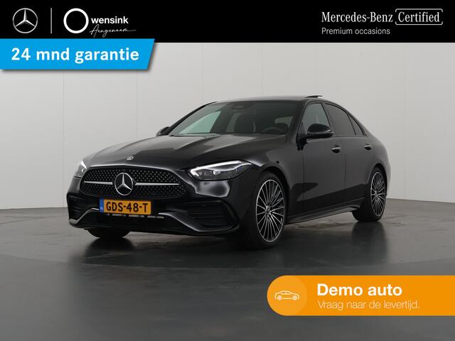 Mercedes-Benz C-KLASSE 180 AMG NIGHT Premium Plus | Head Up Dsiplay | Panoramadak | 360 camera | Stoelgeheugen | Keyless Entry | Apple Carplay | BURMESTER 3D |