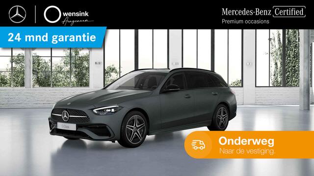 Mercedes-Benz C-KLASSE 300 e 4MATIC AMG Line | Panoramadak | Night | Rijassistentiepakket | Sfeerverlichting |
