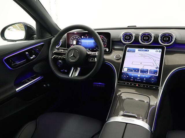 Mercedes-Benz C-KLASSE 300 e Star Edition | AMG Pakket | Elektrische Trekhaak | Elektrische Stoel met Memory | Nightpakket | 360 Camera | Digital Light | Sfeerverlichting |