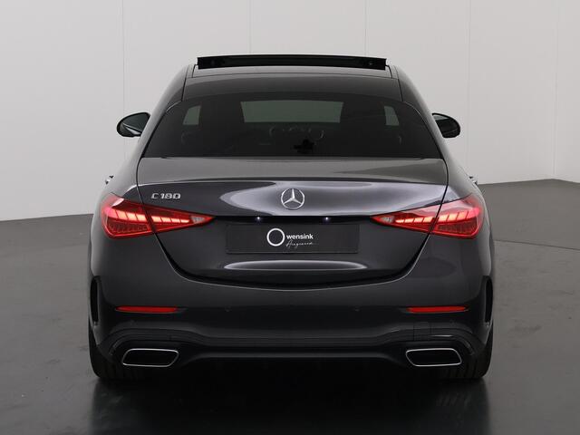 Mercedes-Benz C-KLASSE 180 Star Edition | AMG Pakket | Panoramadak | Elektrische Stoelen met Memory | Sfeerverlichting | 360 Camera | Dodehoek Detectie |