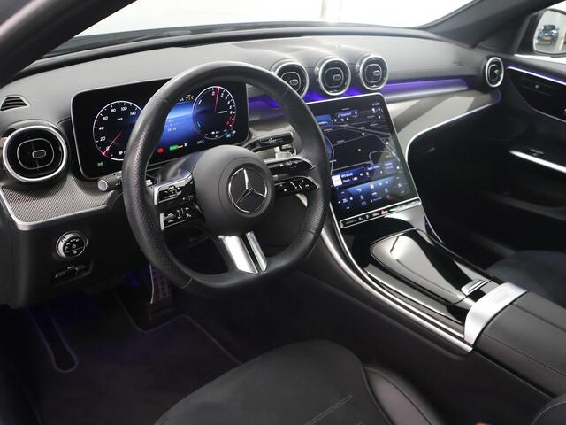 Mercedes-Benz C-KLASSE 300 e 4MATIC AMG Line | Night | Panoramadak | 360 graden camera | Dakrails |