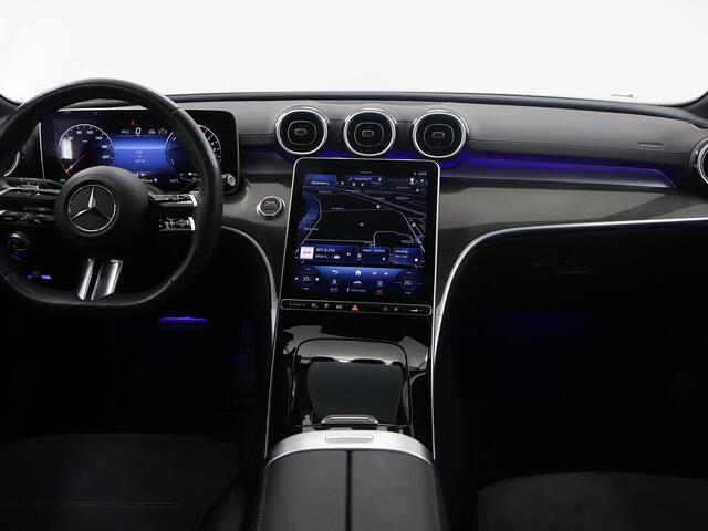 Mercedes-Benz C-KLASSE 300 e 4MATIC AMG Line | Night | Panoramadak | 360 graden camera | Dakrails |