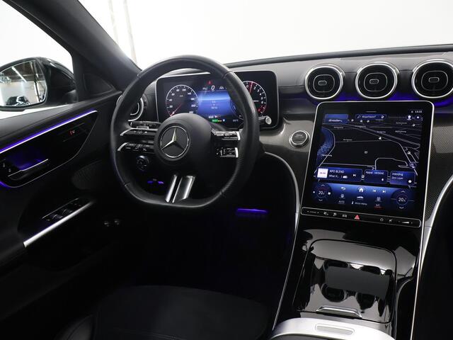 Mercedes-Benz C-KLASSE 300 e 4MATIC AMG Line | Night | Panoramadak | 360 graden camera | Dakrails |