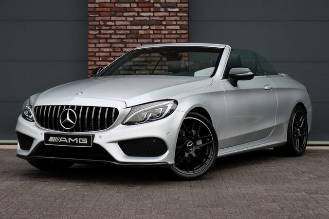 Mercedes-Benz C-KLASSE Cabrio 200 AMG Line Aut9 | Burmester | Stoelverwarming/-ventilatie | Airscarf | Aircap | Camera | Cruise Control | Leder | Led Intelligent Light | Dodehoekassistent |