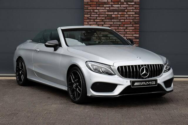 Mercedes-Benz C-KLASSE Cabrio 200 AMG Line Aut9 | Burmester | Stoelverwarming/-ventilatie | Airscarf | Aircap | Camera | Cruise Control | Leder | Led Intelligent Light | Dodehoekassistent |