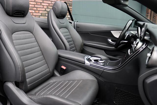 Mercedes-Benz C-KLASSE Cabrio 200 AMG Line Aut9 | Burmester | Stoelverwarming/-ventilatie | Airscarf | Aircap | Camera | Cruise Control | Leder | Led Intelligent Light | Dodehoekassistent |