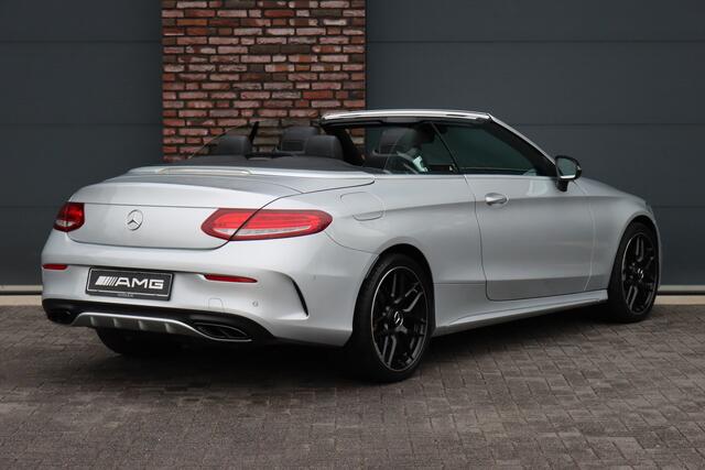 Mercedes-Benz C-KLASSE Cabrio 200 AMG Line Aut9 | Burmester | Stoelverwarming/-ventilatie | Airscarf | Aircap | Camera | Cruise Control | Leder | Led Intelligent Light | Dodehoekassistent |