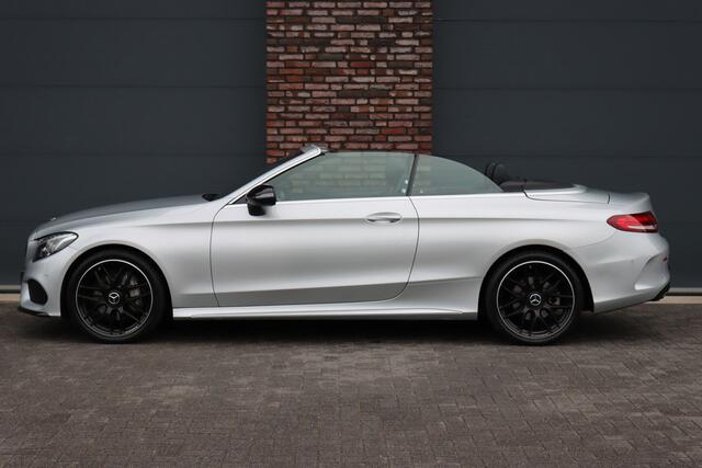 Mercedes-Benz C-KLASSE Cabrio 200 AMG Line Aut9 | Burmester | Stoelverwarming/-ventilatie | Airscarf | Aircap | Camera | Cruise Control | Leder | Led Intelligent Light | Dodehoekassistent |