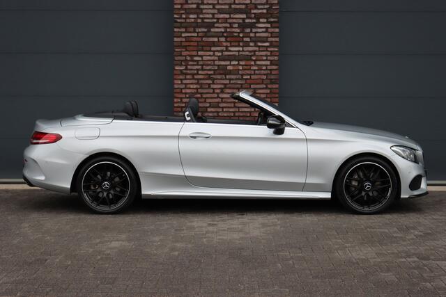 Mercedes-Benz C-KLASSE Cabrio 200 AMG Line Aut9 | Burmester | Stoelverwarming/-ventilatie | Airscarf | Aircap | Camera | Cruise Control | Leder | Led Intelligent Light | Dodehoekassistent |