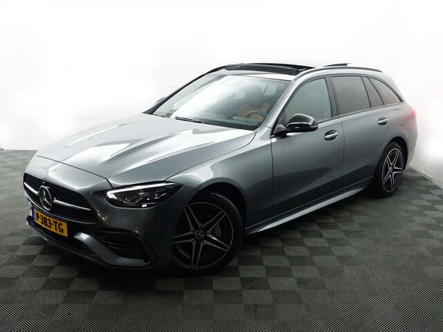 Mercedes-Benz C-KLASSE Estate 300 e AMG Plug in Hybrid 9G Aut- Panodak I Bi Color Leer I Carplay I 360 cam I Rijassistentiepakket