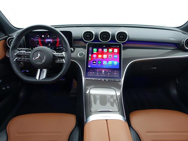 Mercedes-Benz C-KLASSE Estate 300 e AMG Plug in Hybrid 9G Aut- Panodak I Bi Color Leer I Carplay I 360 cam I Rijassistentiepakket