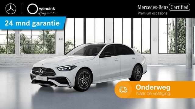 Mercedes-Benz C-KLASSE 300 e AMG Line | Panoramadak | Trekhaak | Keyless | Sfeerverlichting | Stoelverwarming |