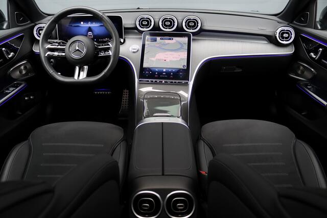 Mercedes-Benz C-KLASSE Estate 300 e AMG Line Premium Aut9 | Distronic+ | Panoramadak | Trekhaak | Burmester | Memory | Digital Light | Keyless Go | Verwarmd Stuurwiel | Augmented Reality |